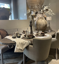 Eettafel Ovaal''Antique Grey ''