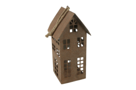 Metalen Huis Roest Bruin Medium