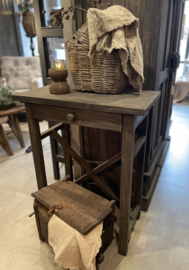 Houten Sidetable met een lade -Vintage-