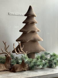 Kerstboom Velvet Bruin Large