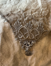 Shabby Stoffspitze Rund 45x45 cm