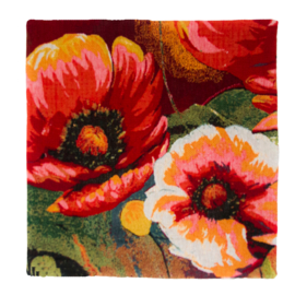 Gobelin Kissen Mohn 45x45cm