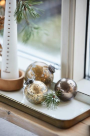 Weihnachtskugel Rustikal Braun 5,8 cm