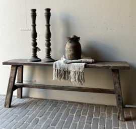 Oud Houten Bankje 121 cm
