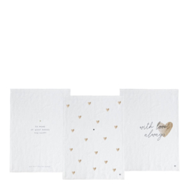 Geschirrtuch 50x70cm With Love -Bastion Collections-