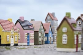 Waxinelicht Huisje Groen