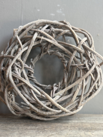 Kranz Wr. Woven Offen Frosted 24 cm