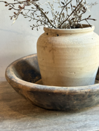 Oude Houten Schaal met Handvat