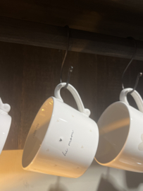 Becher mit Ohr 'Hi Mom' mit Herzen -Bastion Collections-