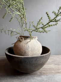 Oud Stenen Kruikje met Carving