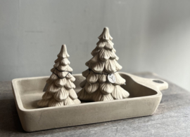 Längliche Schale mit Griff Majestic Taupe Large -Brynxz-
