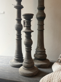 Houten Kandelaar Triple Small