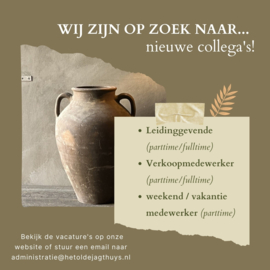 Vacature ''Leidinggevende/Filiaalleider''