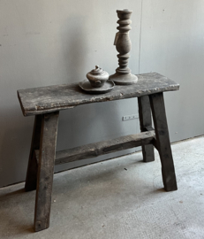 Oud Houten Bankje 61 cm