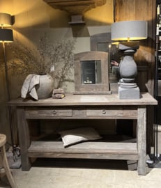 Sidetable Dibah 2-lades en onderblad -Driftwood-