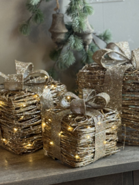 Cadeautje Rotan met LED lampjes Small