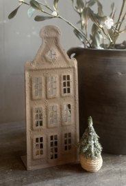 Metalen Huisje Beige Small -PTMD-