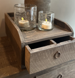 Houten Bak/Koffielade  -Driftwood-