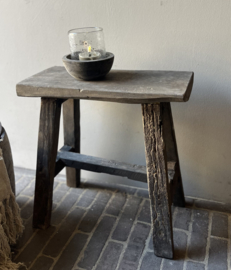 Oud Houten Bankje 46 cm