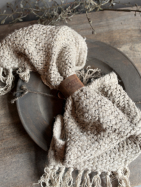 Linnen Doek Bowi Grof Geweven 35x50 cm -Hoffz-