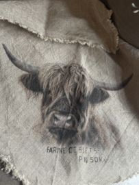 Shabby Doek Hooglander Donker