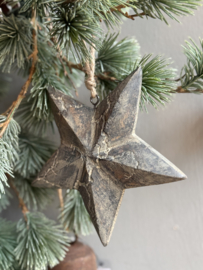 Houten Ster Rustic aan Touw
