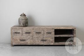 Tv dressoir 6 la | oud hout