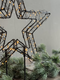 Ster op Metalen met LED lampjes Small