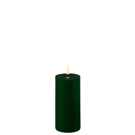 Kerze LED Dunkelgrün D5xH10 cm