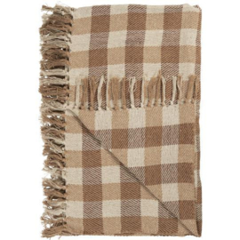 Plaid Geblokt Beige / Bruin