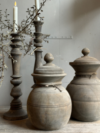 Houten Potje Rond met Deksel Small