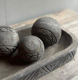 Houten Bal Spider 10 cm