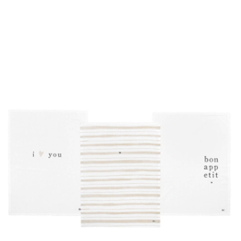 Geschirrtuch I Love You 50x70 cm -Bastion Collections-