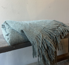 Plaid Alpacawol Donkergroen 170x130 cm