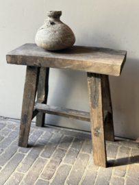 Oud Houten Bankje 46 cm