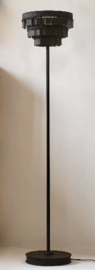 Vloerlamp Rond Metalen Schijfjes Grey Brown