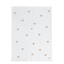 Theedoek  50x70 cm Hartjes -Bastion Collection-