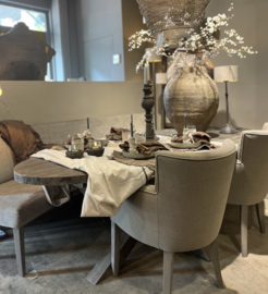 Eettafel Ovaal''Antique Grey ''