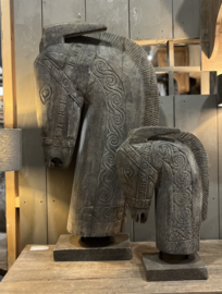 Paardenhoofd op standaard Large