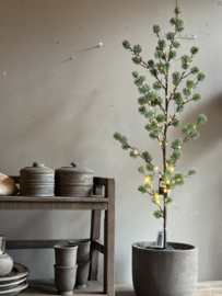 Zijde Kerstboom Pinus met Led Lampjes 102 cm