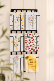Cardholder f/wall w/6 holders