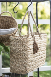 Beach bag seagrass straight sides