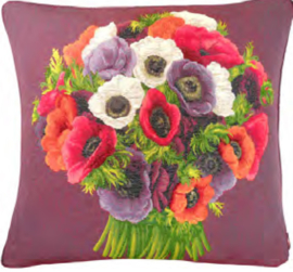 Gobelin Kissen Anemonen 50x50cm