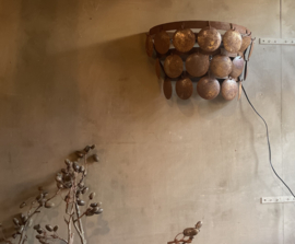 Wandlamp Schijven Roest