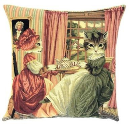 Gobelin Kissen Aristocat Teaparty 45x45cm