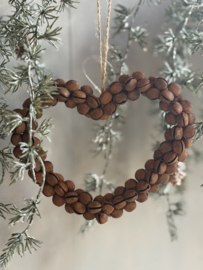 Hanger Hart Belletjes Roest Small
