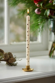Dinerkaars met Bruine Hartjes 20 cm