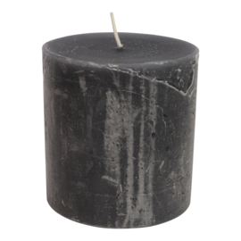 Stumpfe Kerze Anthrazit 10x10 cm