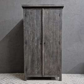 Houten Kast 2-deurs ''Antique Grey''