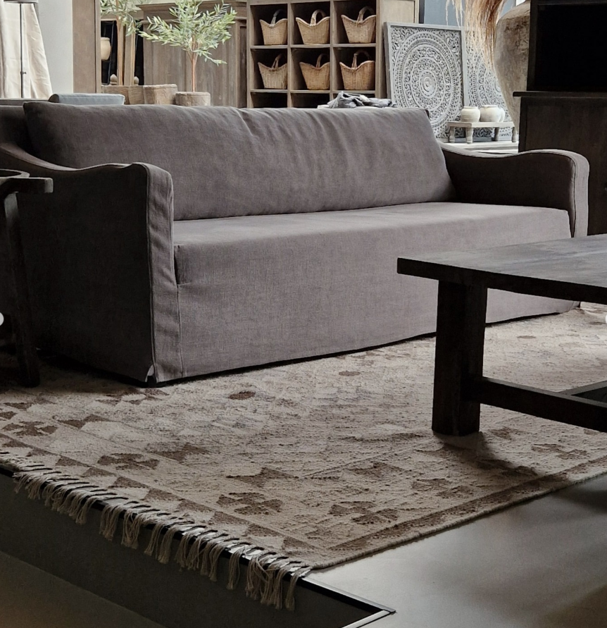 Landelijke Bank Friso 2,5 zits - Taupe